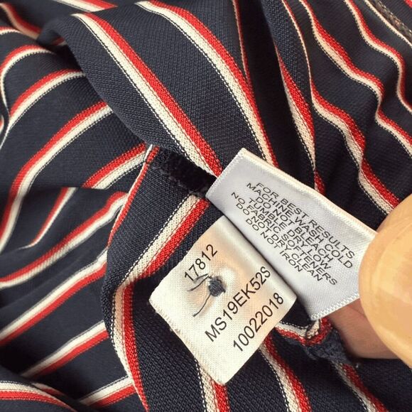 Peter Millar Mens Summer Comfort Stripe Short Sleeve Polo Shirt Multicolor Large - Picture 6 of 8